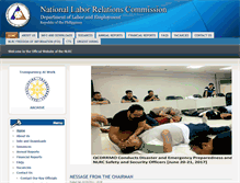 Tablet Screenshot of nlrc.dole.gov.ph